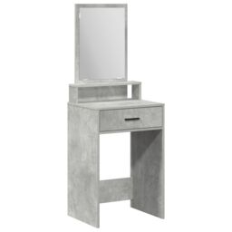 Berkfield Home Dressing Table with Drawers, Concrete Grey, 50x41x140 cm in Grey - Size: 50 x 41 x 140 cm - thumbnail 2