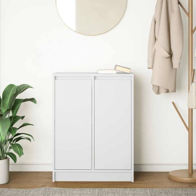 Berkfield Home Sideboard White 57x34x76 cm Engineered Wood - Size: 57 x 34 x 76 cm - image 1