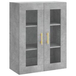 Berkfield Home Highboard Concrete Grey 69.5x34x180 cm Engineered Wood - thumbnail 5