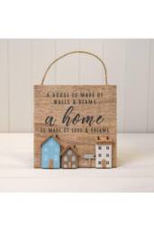 KDMD Wooden Home Sign for Hallways in Brown - thumbnail 2