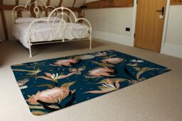 Benjamin Tate Design The Moon Butterflies & Flowers Rug in Natural - Size: Large - thumbnail 3