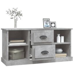 Berkfield Home TV Cabinet Concrete Grey 99.5x35.5x48 cm Engineered Wood - thumbnail 5