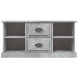 Berkfield Home TV Cabinet Concrete Grey 99.5x35.5x48 cm Engineered Wood - thumbnail 6