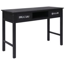 Berkfield Home Console Table Black 110x45x76 cm Wood - Size: 110 x 45 x 76 cm - thumbnail 1