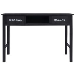 Berkfield Home Console Table Black 110x45x76 cm Wood - Size: 110 x 45 x 76 cm - thumbnail 4