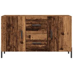 Berkfield Home Sideboard Old Wood 100x36x60 cm Engineered Wood in Brown - Size: 100 x 36 x 60 cm - thumbnail 4
