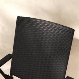 Wyld Haus Luvaka Nene Black Rattan Style Folding Garden Chairs Set of 2 - thumbnail 9