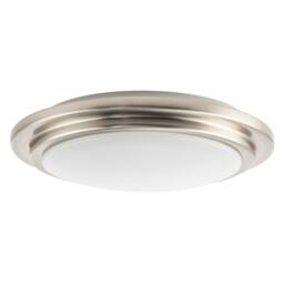 Happy Homewares Modern Chic Flush LED Bathroom Ceiling Light Fitting in Metallic Silver - thumbnail 4