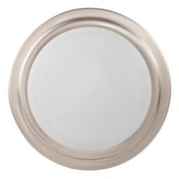 Happy Homewares Modern Chic Flush LED Bathroom Ceiling Light Fitting in Metallic Silver - thumbnail 3