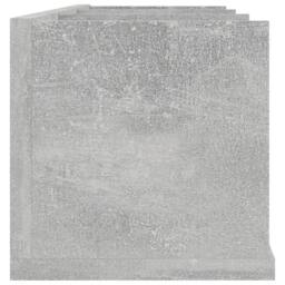 Berkfield Home CD Wall Shelf Concrete Grey 75x18x18 cm Engineered Wood - Size: 75 x 18 x 18 cm - thumbnail 5