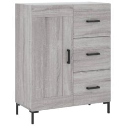 Berkfield Home Sideboard Grey Sonoma 69.5x34x90 cm Engineered Wood - thumbnail 2