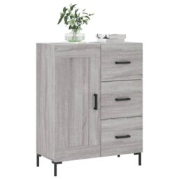 Berkfield Home Sideboard Grey Sonoma 69.5x34x90 cm Engineered Wood - thumbnail 3