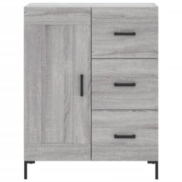 Berkfield Home Sideboard Grey Sonoma 69.5x34x90 cm Engineered Wood - thumbnail 5
