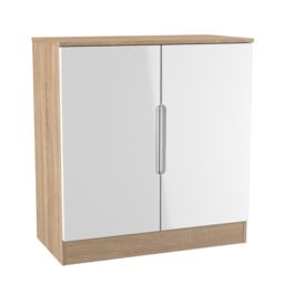 Ready Assembled 2 U Lucca 2 Door Cabinet (Ready Assembled) in Light Oak - Size: Medium - thumbnail 7