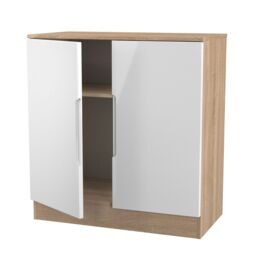 Ready Assembled 2 U Lucca 2 Door Cabinet (Ready Assembled) in Light Oak - Size: Medium - thumbnail 6