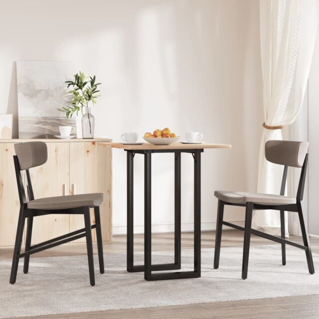 Berkfield Home Dining Table Legs O-Frame 80x40x73 cm Steel in Black - Size: 80 x 40 x 73 cm - image 1