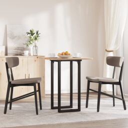 Berkfield Home Dining Table Legs O-Frame 80x40x73 cm Steel in Black - Size: 80 x 40 x 73 cm - thumbnail 1