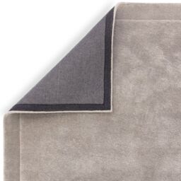 The Rug Shop UK Silver Handmade Modern Easy to clean Plain Border Area Rug - Size: 200 cm x 290 cm - thumbnail 5