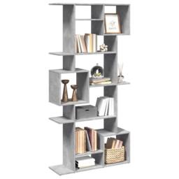 Berkfield Home Classic Book Cabinet Concrete Grey 92x29x188 cm Engineered Wood - Size: 92 x 29 x 188 cm - thumbnail 4