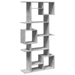 Berkfield Home Classic Book Cabinet Concrete Grey 92x29x188 cm Engineered Wood - Size: 92 x 29 x 188 cm - thumbnail 3