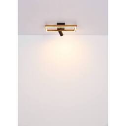 Netlighting Mandera Integrated LED Semi Flush Ceiling Light Matt Black LED 3000K - thumbnail 6