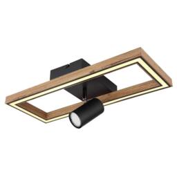 Netlighting Mandera Integrated LED Semi Flush Ceiling Light Matt Black LED 3000K - thumbnail 5