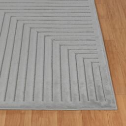 Livabliss Le Mans-Modern Beige Grey White 3D High & Low Pile Textured In- & Outdoor Rug - Size: 200 cm x 275 cm - thumbnail 5