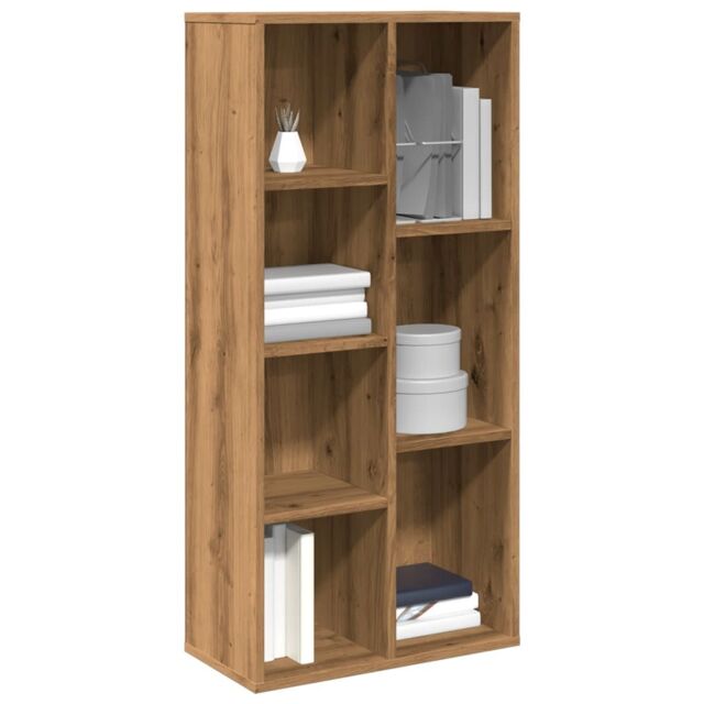 Berkfield Home Book Cabinet Artisan Oak 50x25x104 cm in Brown - Size: 50 x 25 x 104 cm - image 1