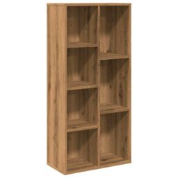 Berkfield Home Book Cabinet Artisan Oak 50x25x104 cm in Brown - Size: 50 x 25 x 104 cm - thumbnail 2