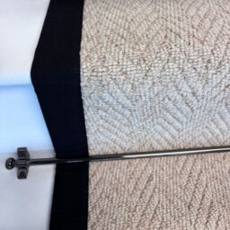 RainbowHome Herringbone Keswick Cream Fleck Stair Runner With 100% Cotton Black Border in Beige - Size: 15 cm x 20 cm - thumbnail 2