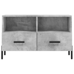 Berkfield Home TV Cabinet Concrete Grey 80x36x50 cm Engineered Wood - Size: 80 x 36 x 50 cm - thumbnail 5