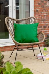 Snug City Waterproof Outdoor Garden Patio Cushion Cover & Inner Square Pack Of 4 in Dark Green - Size: 60 cm x 60 cm - thumbnail 2