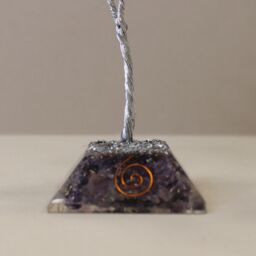 KDMD Gemstone Tree with Organite Base - 80 Stone - Amethyst in Blue - thumbnail 3