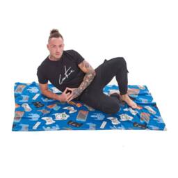 Gamer Fleece Game Controller Blanket in Blue - Size: Crib - thumbnail 3