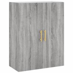 Berkfield Home Wall Mounted Cabinets 2 pcs Grey Sonoma 69.5x34x90 cm - thumbnail 5