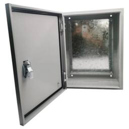 FLAVORA Outdoor Enclosure Waterproof Electrical Distribution Box in Silver - Size: 500mm - thumbnail 4