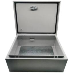 FLAVORA Outdoor Enclosure Waterproof Electrical Distribution Box in Silver - Size: 500mm - thumbnail 3