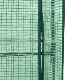 Berkfield Home Raised Bed with Greenhouse Cover Rattan Look 40x40x139 cm in Black - Size: 40 x 40 x 139 cm - thumbnail 8
