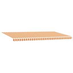 Berkfield Home Manual Retractable Awning with LED Yellow & Orange 600x350 cm - thumbnail 4