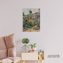 "Artery8 Bibemus Quarry Cubist Landscape Paul Cezanne Canvas Wall Art Print - Size: W12"" x H16""" - thumbnail 3