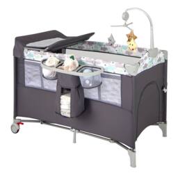 CASART Pack & Play Foldable Baby Nursery Center With Diaper Changing Table in Grey - thumbnail 5