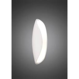 Netlighting Pasion Wall Lamp 2 Light E27 Gloss WhitePolished Chrome in White - thumbnail 2