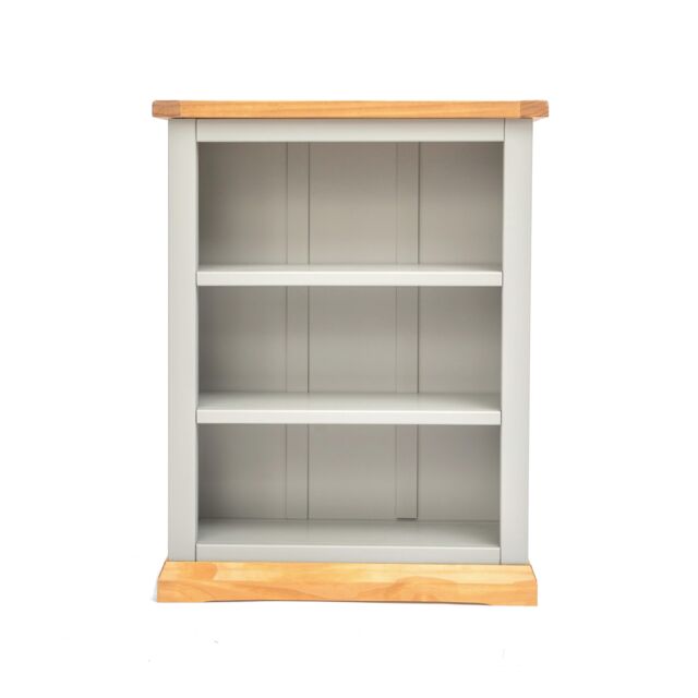 Cabinet Bits Bookcase with Plinth 90x70x25cm in Light Grey - Size: 90 x 70 x 25 cm - image 1