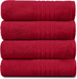 GAVENO CAVAILIA 4 Pack Hampton Towel in Red