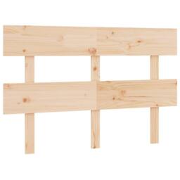 Berkfield Home Beautiful Bed Headboard 164x3x81 cm Solid Wood Pine in Light Brown - Size: 164 x 3 x 81 cm - thumbnail 3