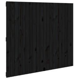 Berkfield Home Wall Headboard Black 127.5x3x110 cm Solid Wood Pine - thumbnail 3
