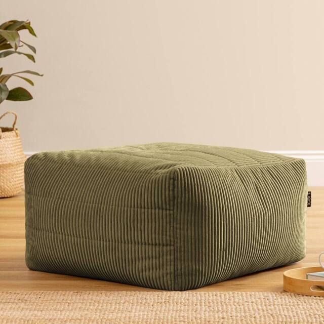 icon Noa Bean Bag Slab, Jumbo Cord in Green - image 1