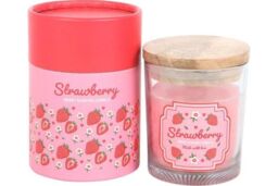 KDMD Strawberry Scented Candle in Pink - thumbnail 2