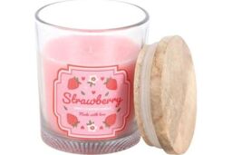 KDMD Strawberry Scented Candle in Pink - thumbnail 3