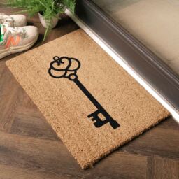 Artsy Mats Elegantly Simple Stylish Key Doormat in Black - Size: 40 cm x 60 cm - thumbnail 3